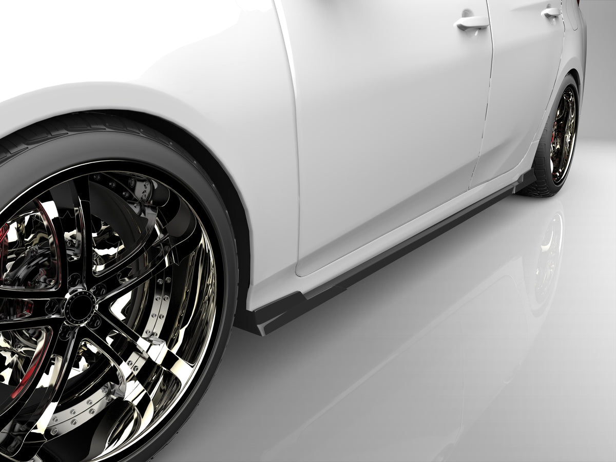 ZVW50 ZVW51 ZVW55 プリウス サイドステップ サイドスカート 黒 左右