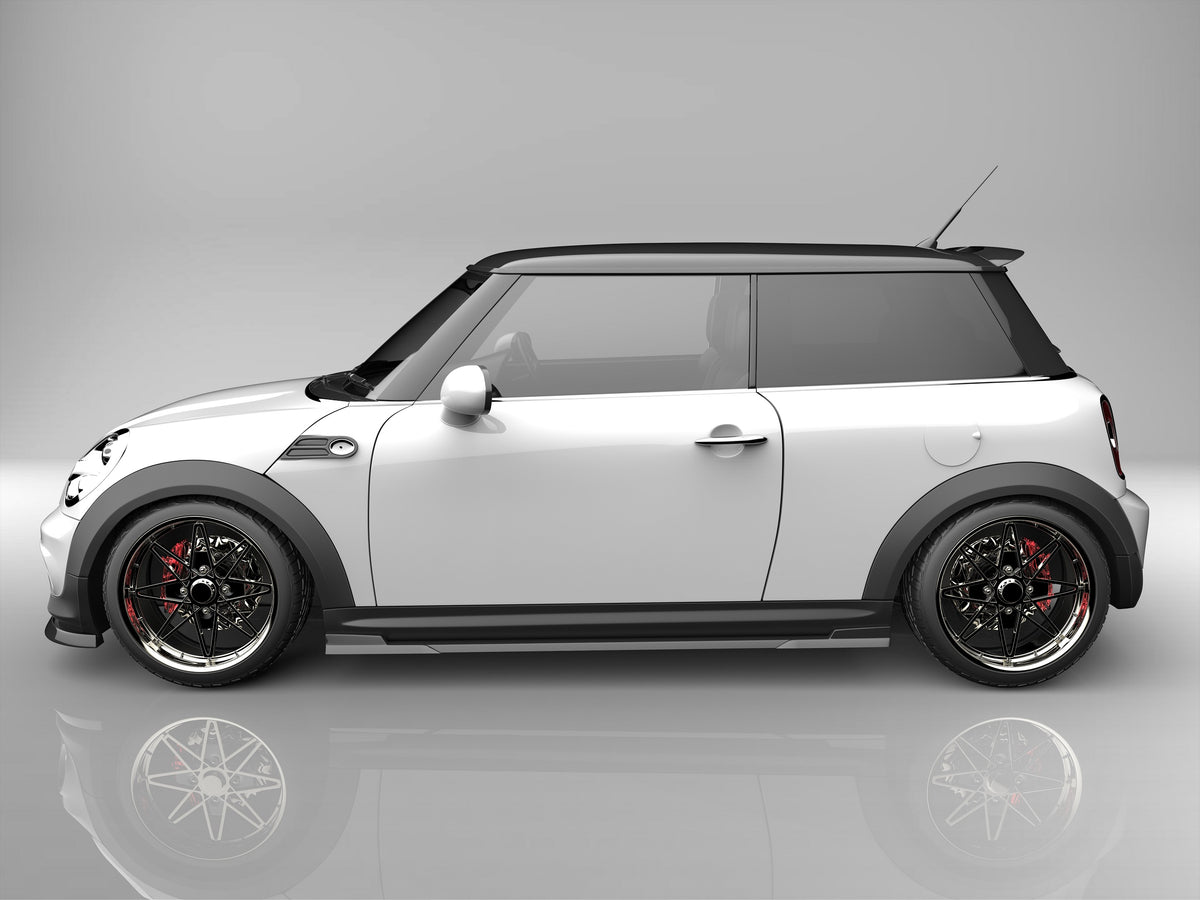 MINI クーパー R56 MF16 SU16 フロントアンダースポイラー サイドステップ ２点キット エアロパーツ 【EUROUスポーツエ