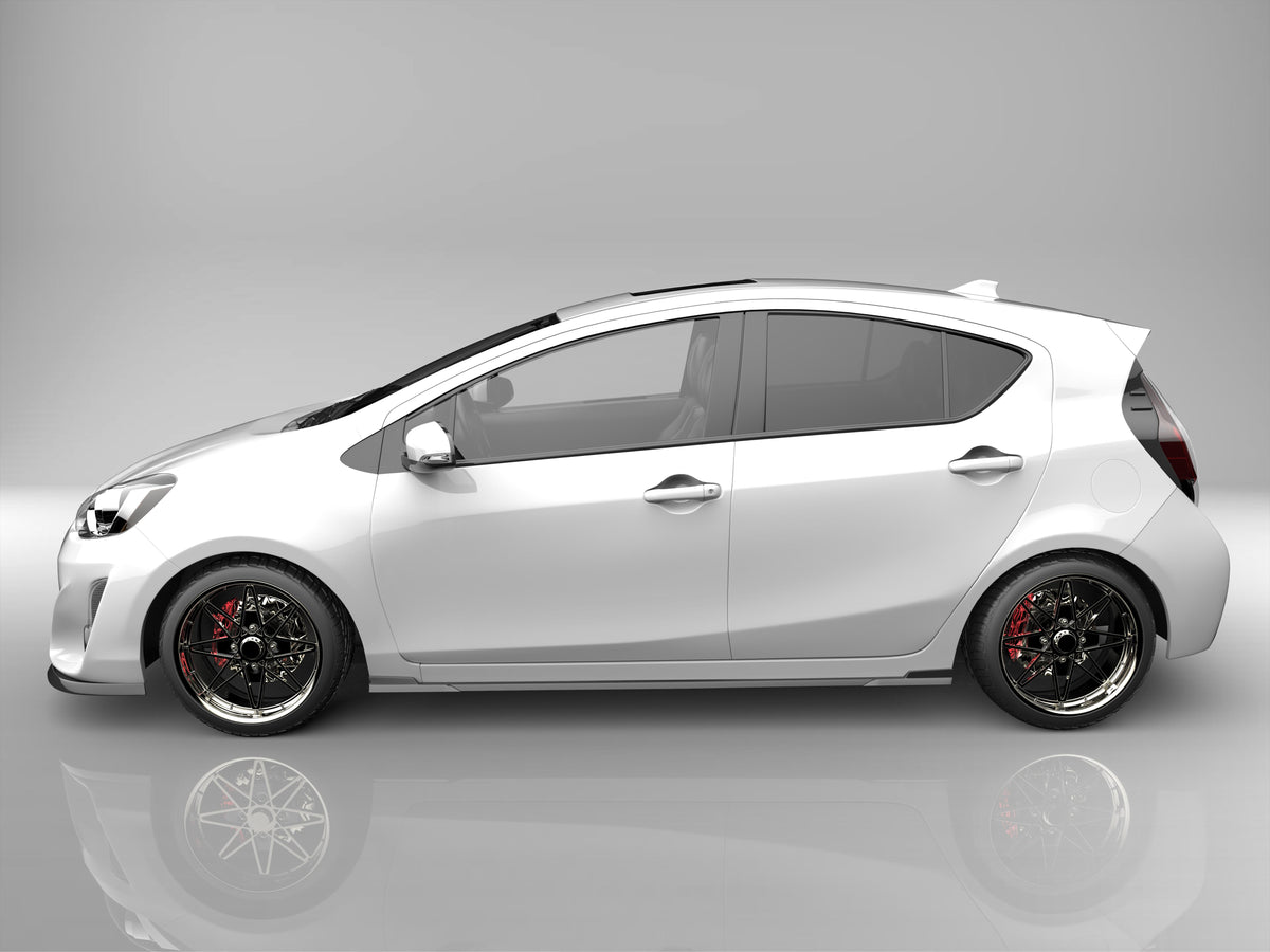 アクア NHP10 中期 フロントアンダースポイラー サイドステップ 2点