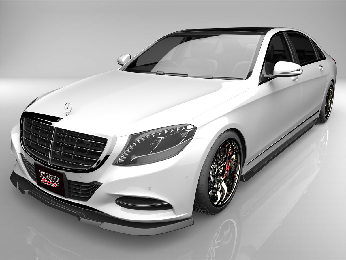 M'z SPEED サイドステップ 未塗装 FRP メルセデスベンツ S