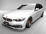 F31 3シリーズ ツーリング 後期 フロントアンダースポイラー サイドステップ リアマッドディフューザー 3点キット エアロパーツ