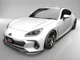 BRZ ZD8 フロントアンダースポイラー サイドステップ 2点キット エアロパーツ 【EUROUスポーツエアロシリーズ】