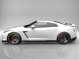 GT- R R35 前期 フロントアンダースポイラー サイドステップ リアマッドディフューザー 3点キット エアロパーツ