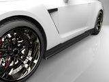 GT- R R35 前期 フロントアンダースポイラー サイドステップ リアマッドディフューザー 3点キット エアロパーツ