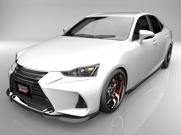 レクサス IS 30系 中期 フロントアンダースポイラー サイドステップ リアマッドディフューザー 3点キット エアロパーツ