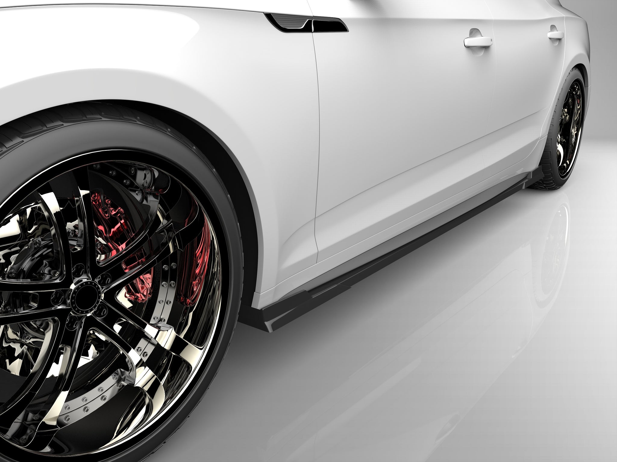 A5 F5 Sライン F5CYRF 前期 フロントアンダースポイラー サイドステップ 2点キット エアロパーツ | アウディ A5 F5 Sライン F5CYRF 前期 フロントアンダー