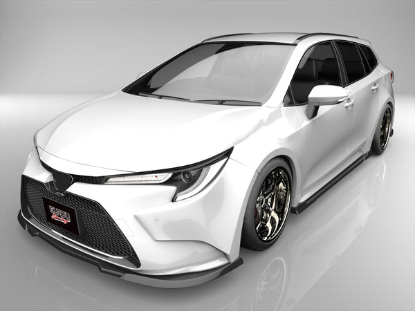 カローラツーリング NRE210W ZRE212W ZWE211W ZWE214W MZEA12W MZEA17W フロントアンダースポイラー サイドステップ リアマッドディフューザー 3点キット エアロパーツ