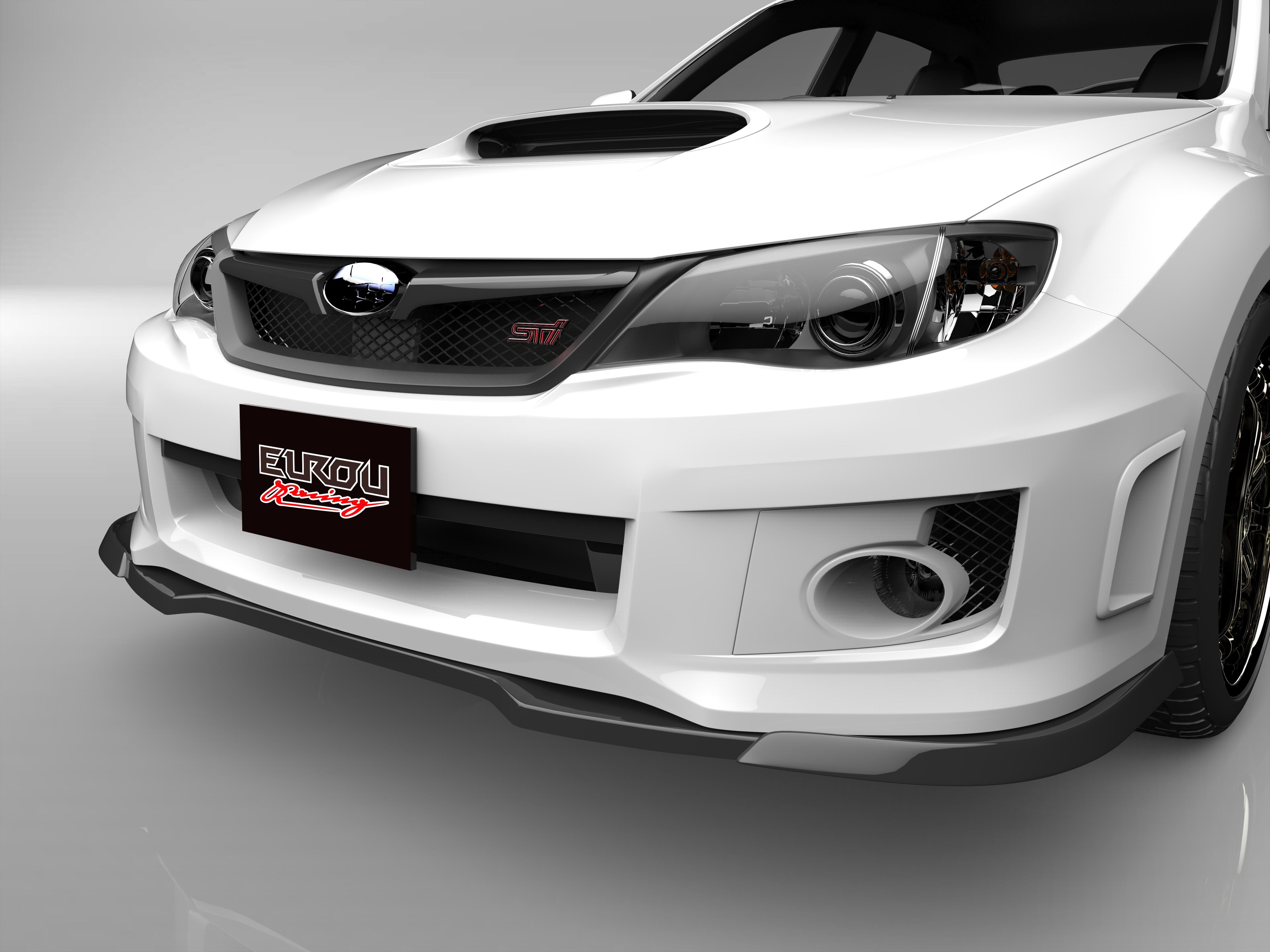 インプレッサスポーツ GP 前期 sti フロントアンダースポイラー インプレッサ STI GVF GVB フロントアンダースポイラー エアロ